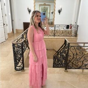 Revelry Clove Tulle Pink Dress